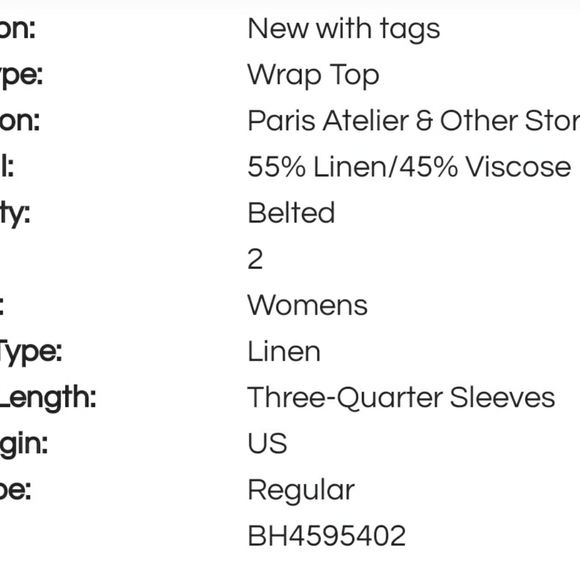 PARIS ATELIER & OTHER STORIES
BELTED WRAP TOP - Picture 2 of 10